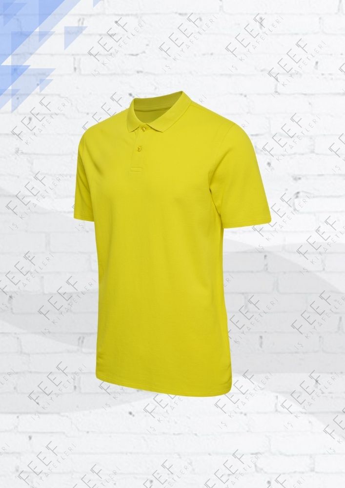 Polo Yaka Tişört Sarı PTSR