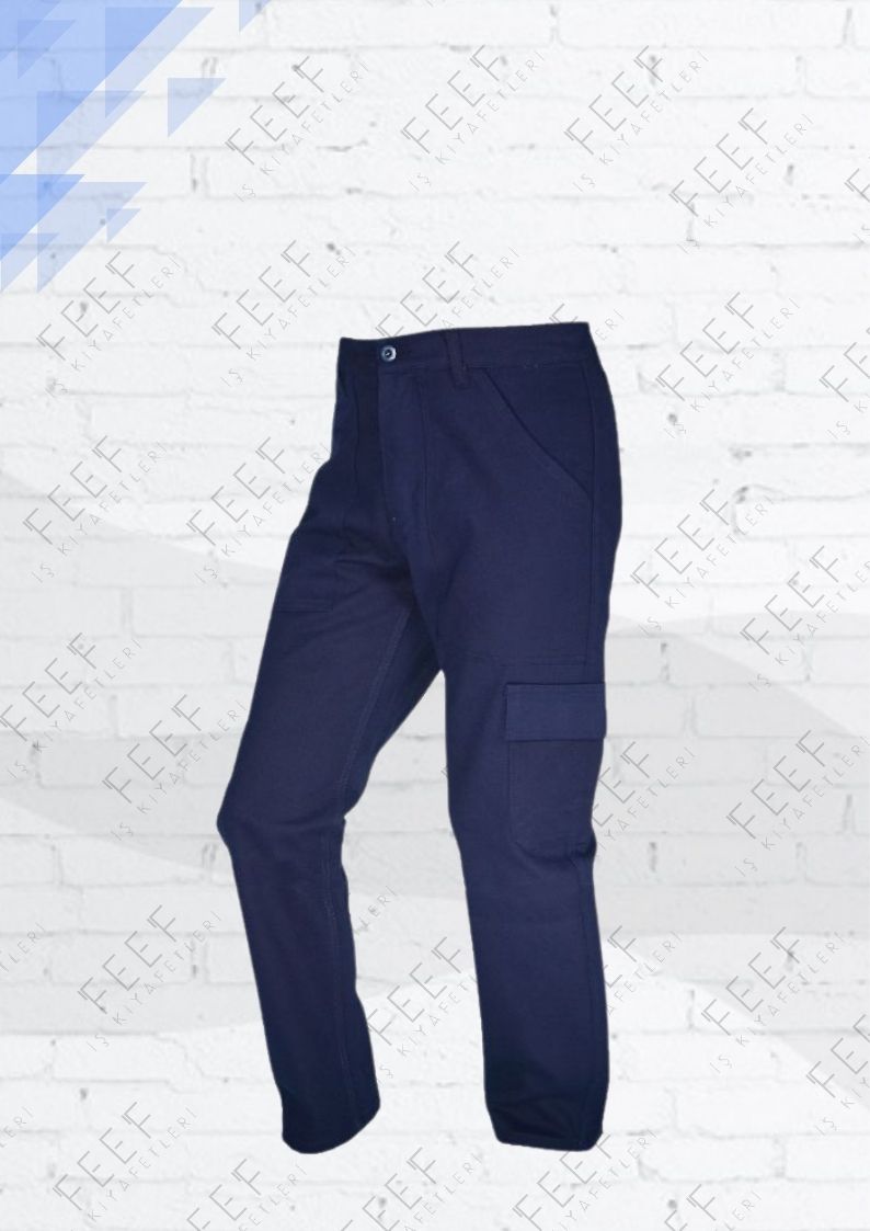 Gabardin Pantolon 7/7  Kışlık Lacivert KPL1/7