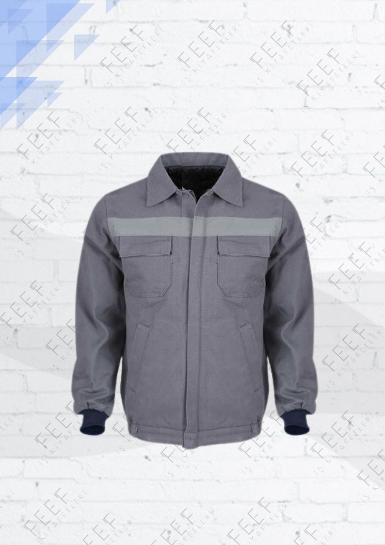 Gabardin Kaynakçı İş Montu Gri 7/7 GMGR